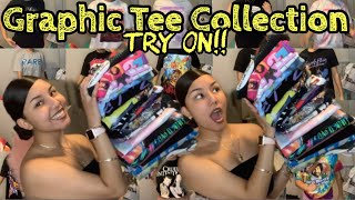 GRAPHIC TEE COLLECTION || TRY-ON!!!