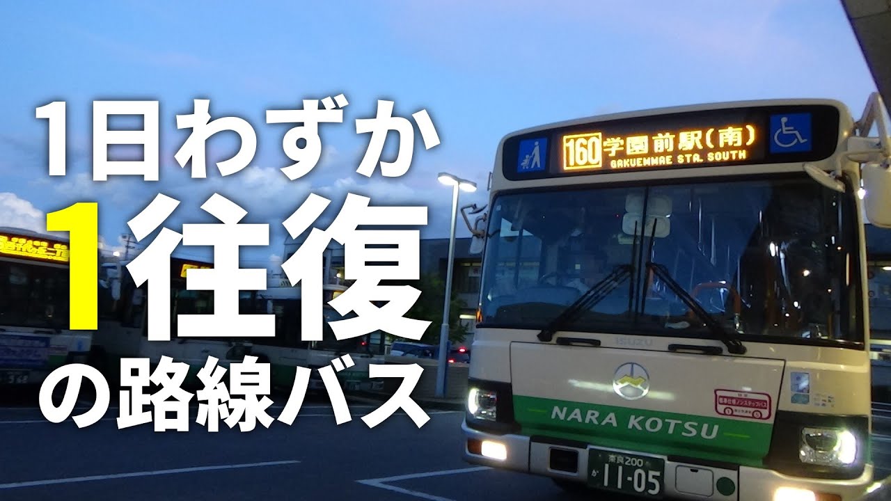 【1日1本】レア路線!奈良交通バス160系統に乗ってみた【CoeFont実況】