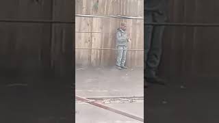 hidden camera watcher police snitch gang stalking wearing grey waiting outside my window stalking me