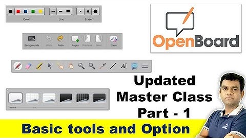 OpenBoard Master Class Part 1 - Basic tools and Option