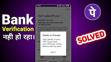 Phonepe unable to proceed..Oops! unable to send sms please check your sms pack