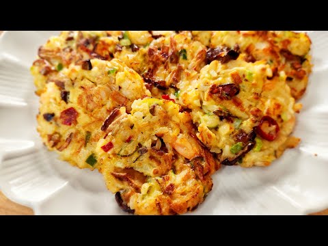 새우와 버섯으로 “이렇게” 만들어보세요💥버섯 좋아하는 딸이 극찬한 영양만점 새우버섯밥전💯