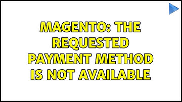 Magento: The requested Payment Method is not available (2 Solutions!!)