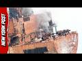 Aftermath of Iranian Boat Strike Shows Massive Damage to Two Tankers