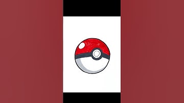 How to draw Pokemon Ball #shorts #drawing #art
