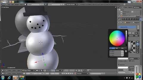 BLENDER 2.5 TUTORIAL- How to Make a Christmas Scene (Part 2)