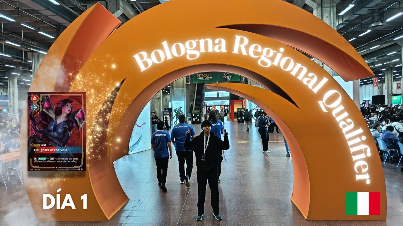 REGIONAL BOLONIA RIFTBOUND / VLOG ENSEÑANDO TODO EL EVENTO / DIA 1 / TORNEO PRE MAIN EVENT / LOLTCG