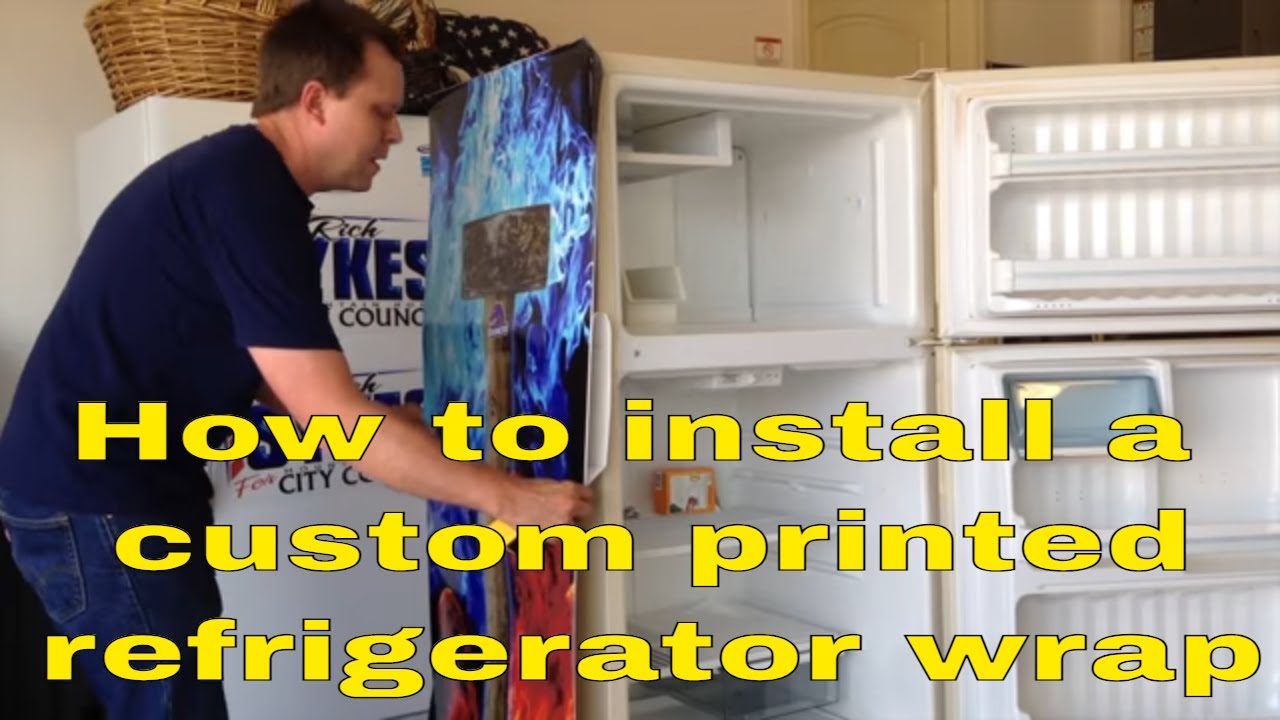 How to Install a Custom Printed Refrigerator Wrap RM wraps 