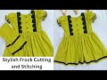 Stylish baby frock cutting and stitching for 4 _5 year| Baby frock cutting and stitching| DIY ✅
