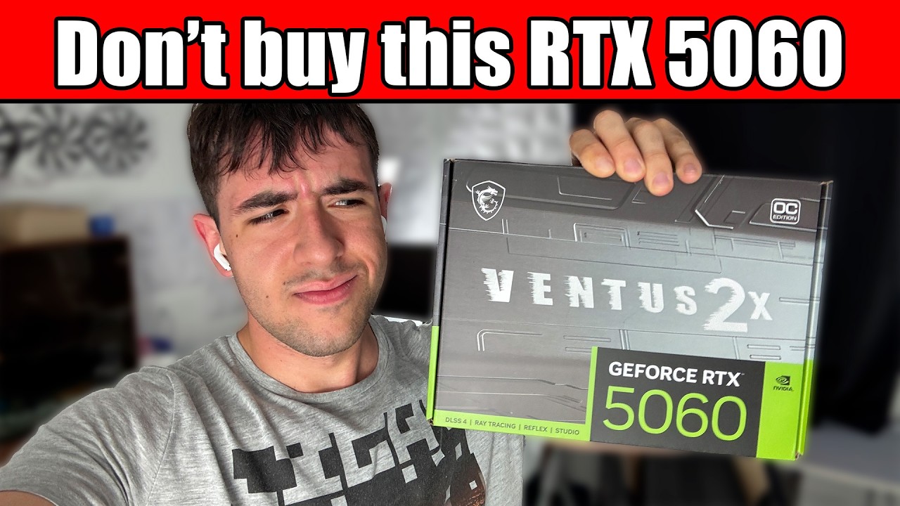3-Minute RTX 5060 MSI Ventus 2x Review! - Thermal Test, Noise and 