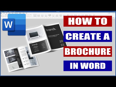 Video: Hoe om 'n brosjure oor Microsoft Word te maak?