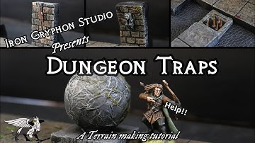 Iron Gryphon Studio - Ep 45 Dungeon Traps (cheap and easy, d&d modular traps)