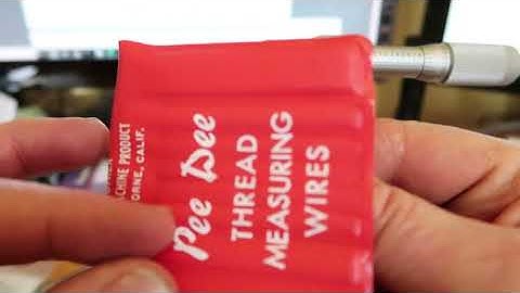 Thread measuring with the 3 wire system