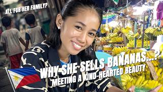 Interview With A Young Filipina Selling Bananas To Support Her Family Street Interview In Cebu