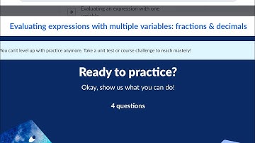 Evaluating expressions with multiple variables: fractions & decimals | Unit 1 : Alg| Khan Academy