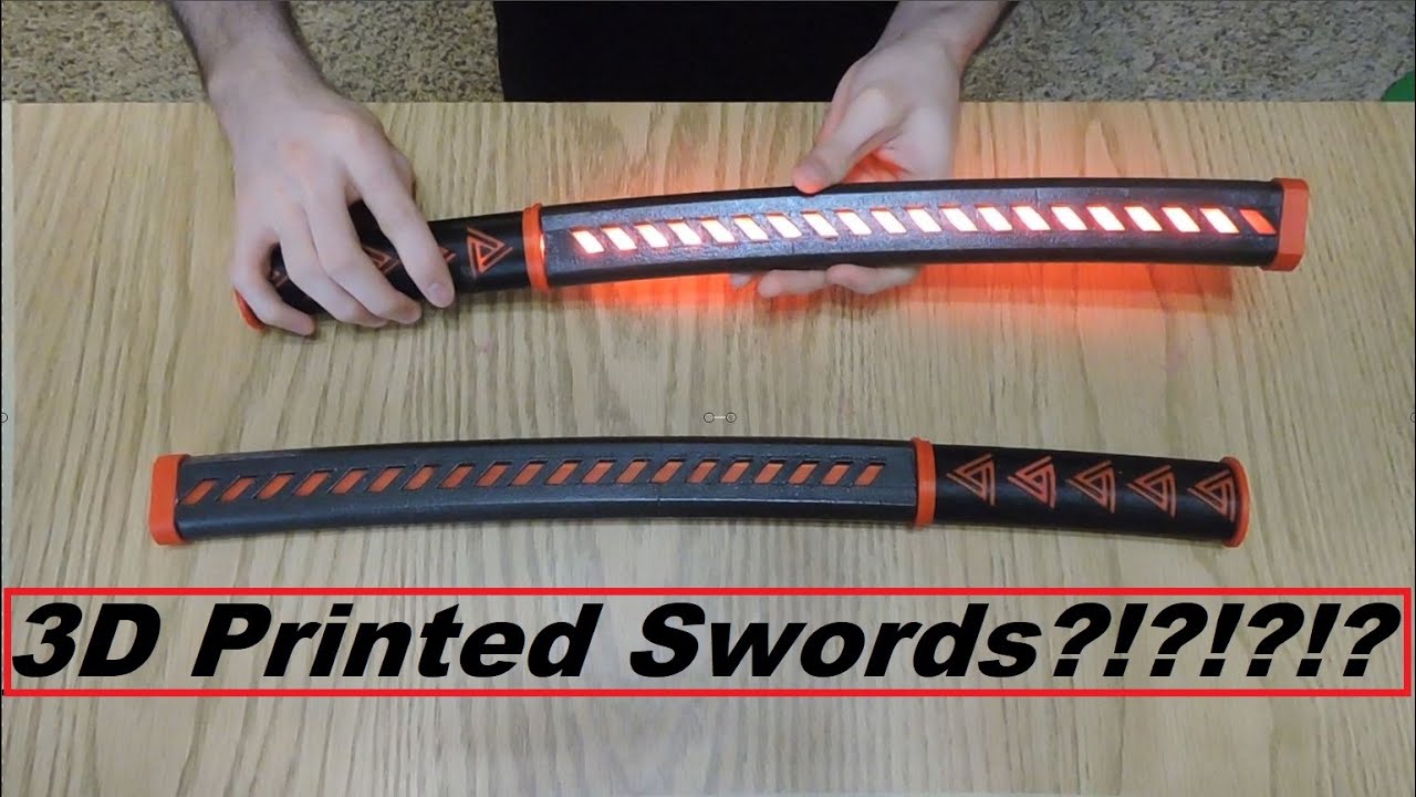 A 3D printed sword from the Witcher lights up with DIY runes - htxt