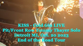 KISS Cold Gin Live w/Tommy Thayer Guitar Solo Front Row End of the Road Tour Detroit Oct 20 2023