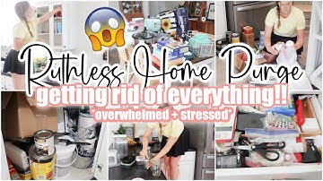 ✨*Clean Slate* DECLUTTER + DEEP CLEAN + ORGANIZE WITH ME // home purge cleaning motivation