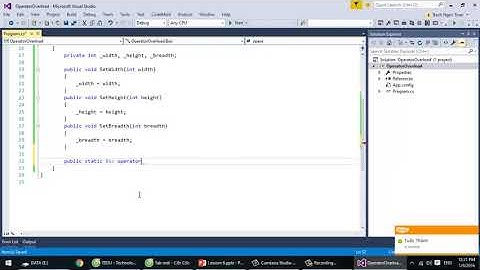 C#  Nạp chồng toán tử