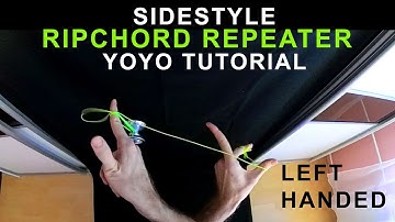 Left-handed: Sidestyle ripchord repeater - yoyo trick tutorial