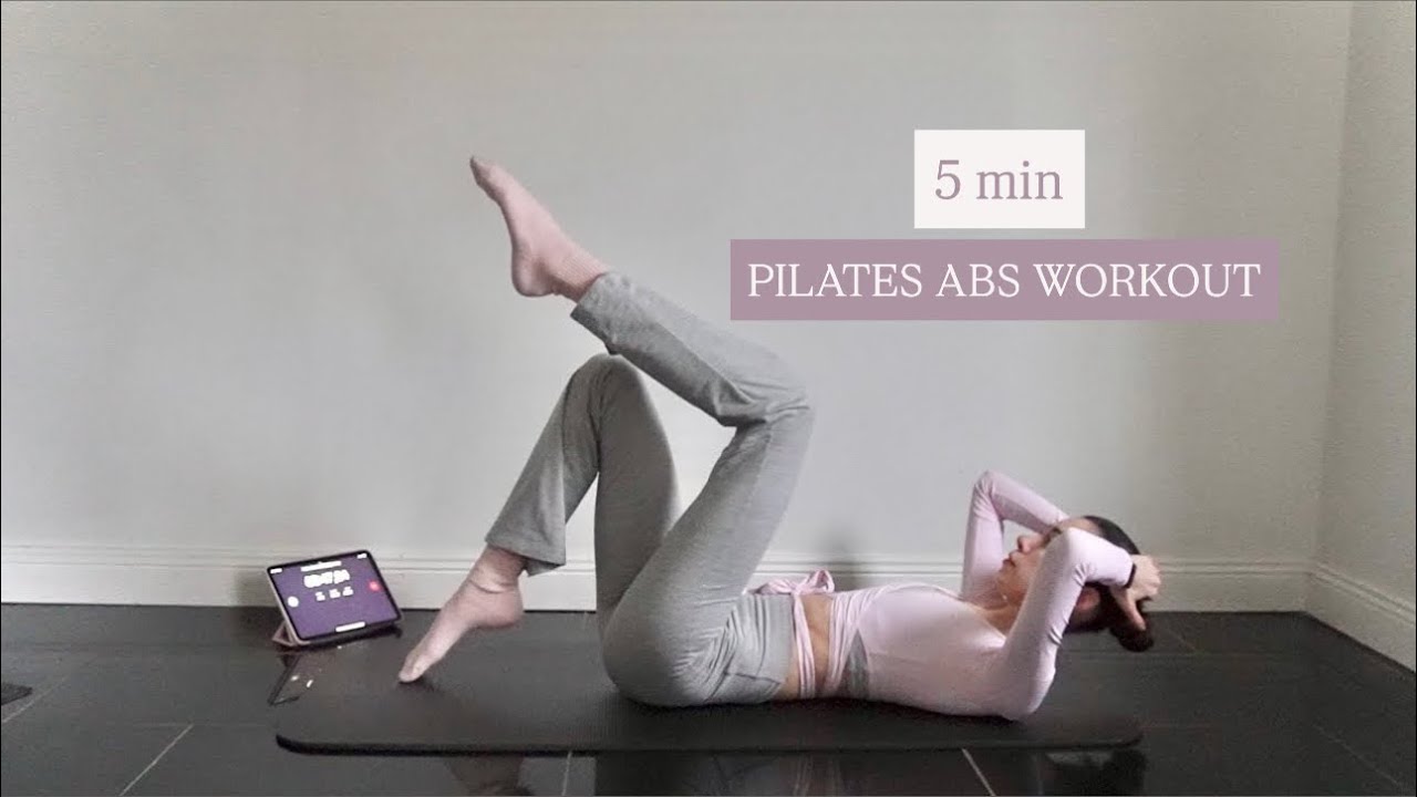 5 MIN pilates abs workout | toned abs & waist | no equipment - YouTube