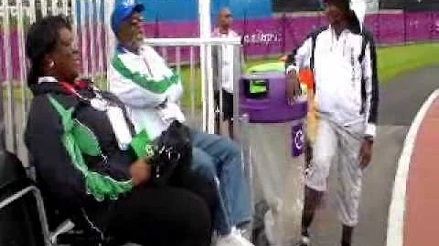 SIERRA LEONE COACH AND DR PATRICK COKER ON THE TEA...