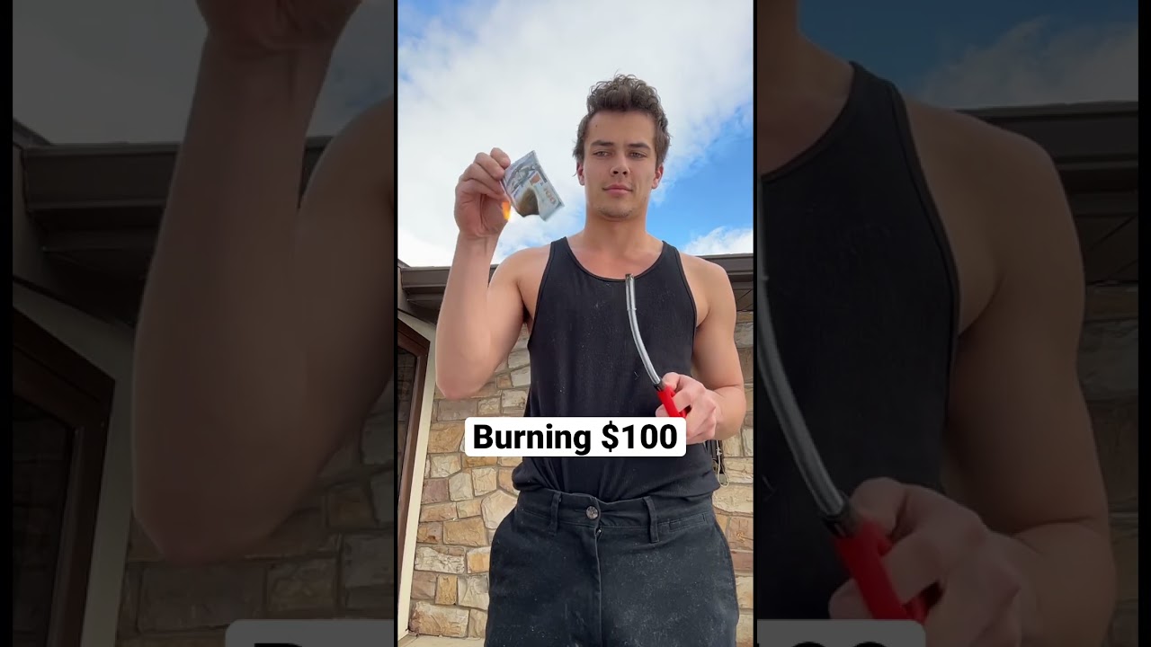 Burning $100