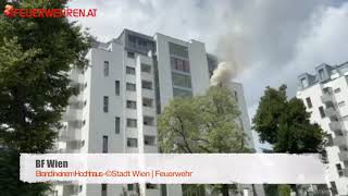 Berufsfeuerwehr Wien: Brand in einem Hochhaus