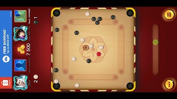 Carrom pool 4 players | Carrom pool 2 vs 2 Player game play | Carrom board | Carrom Game