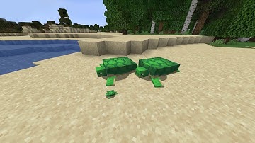 RELAXING MINECRAFT AMBIENCE, ASMR AND MUSIC - TURTLE FAMILY