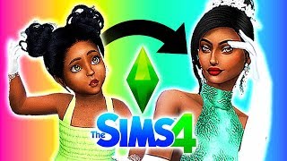 DISNEY PRINCESS TODDLER TO ADULT CHALLENGE!  The Sims 4 Disney Princess CAS Challenge! 