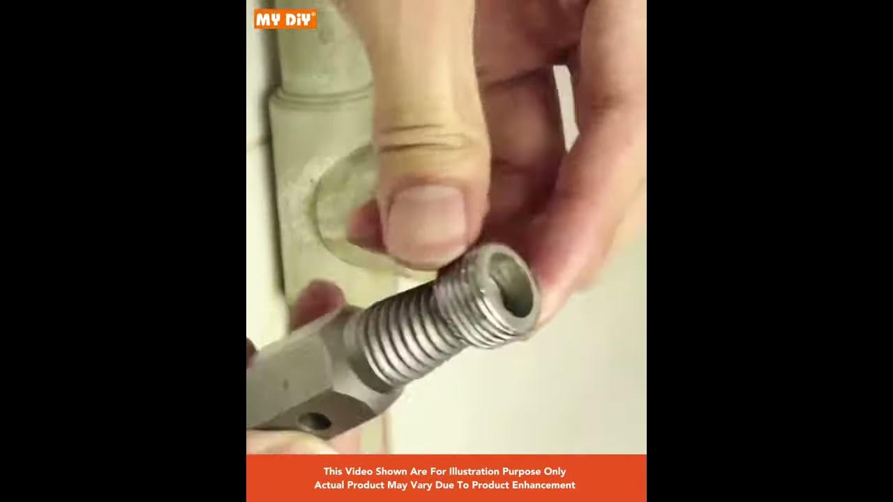 MY DIY - 2pcs Broken Pipe Extractor Plumber Tool With Threading Repair Tool 1/2" M25-M35