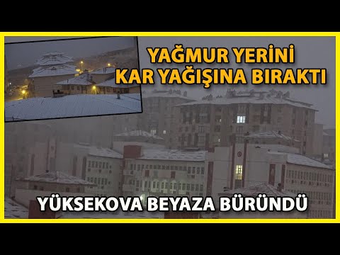 Yüksekova'da Kar Yağışı