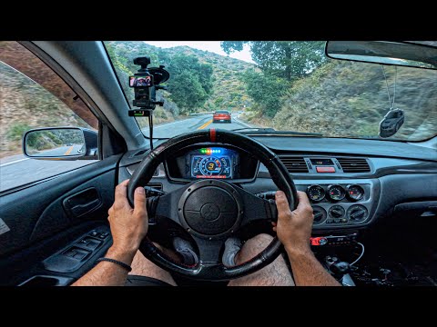 RAW 560WHP Mitsubishi EVO POV Canyon Drive 