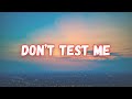 Don T Test Me Official Song Powerful Female Pop Rap Anthem Power Song Confidence Music