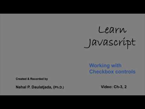 Learn Javascript: Working with Checkbox Controls - Custom messages