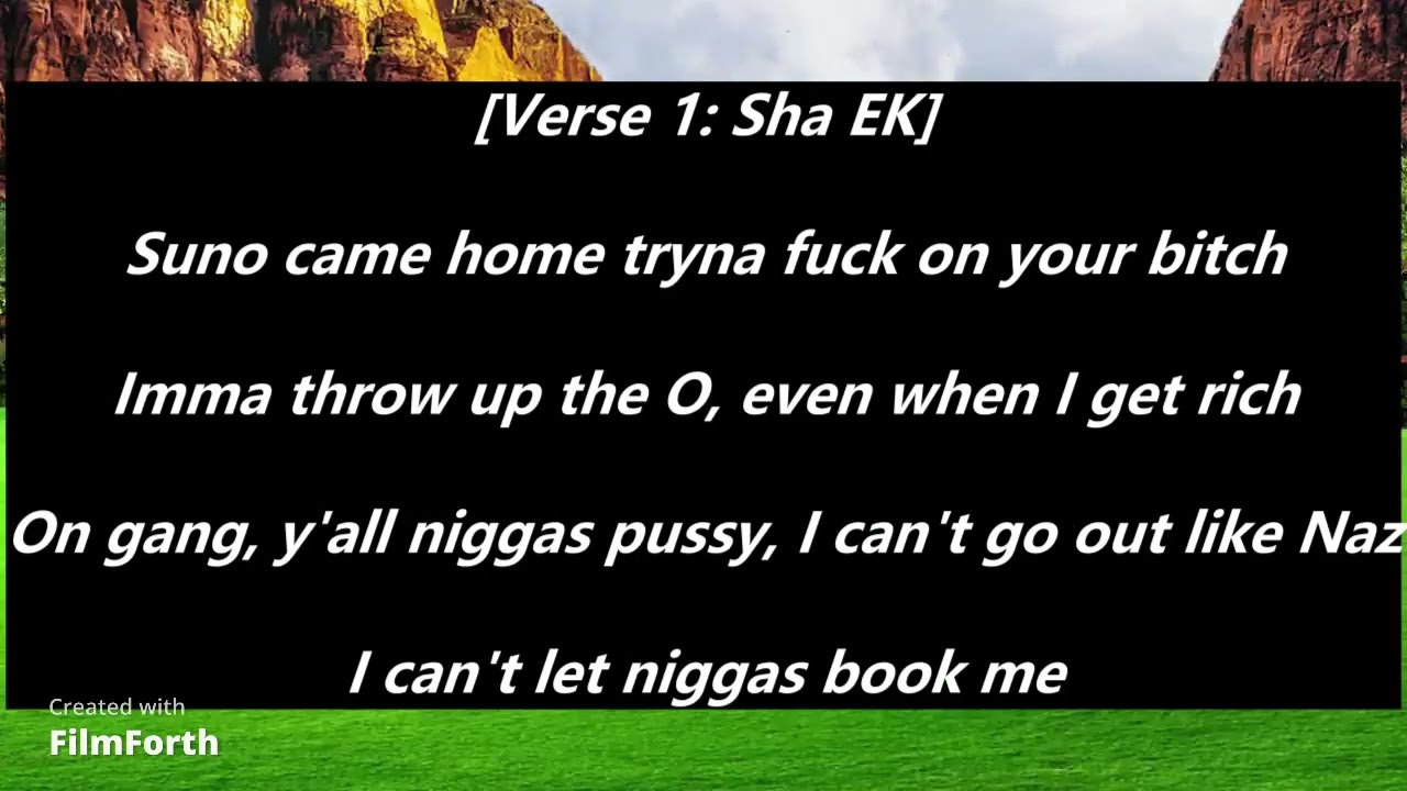 Sha EK ft Bandmanrill Lyrics Video (Perfect Sync) YouTube