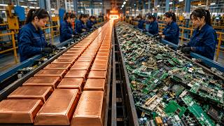 Industrial Copper Recovery Process From E Waste To 999 Pure Ingots