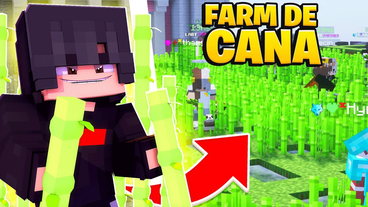 Como fazer FARM de CANA automática - Servidor de Minecraft