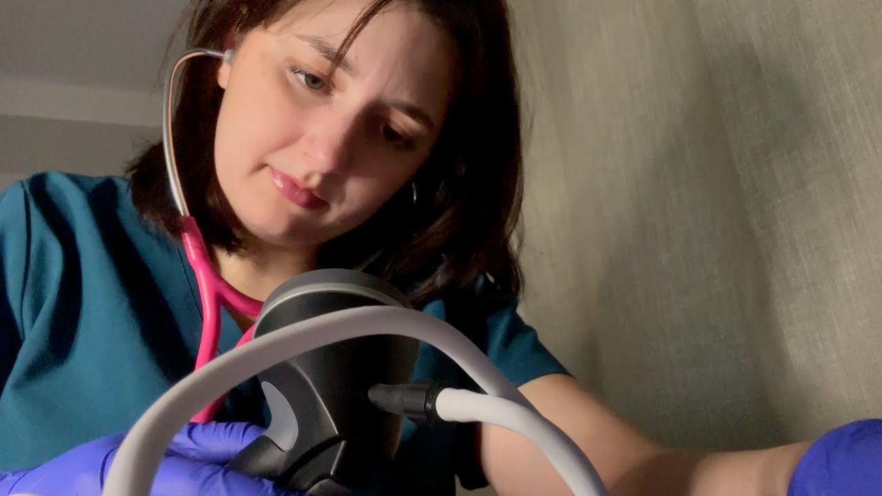 ASMR | Медицинское обследование артериального давления (ручная проверка артериального давления, м...