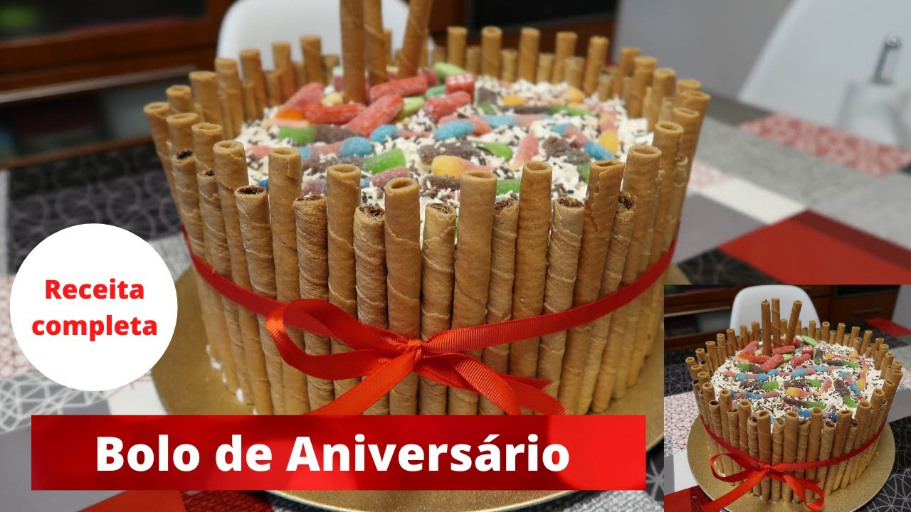 Bolo de Aniversário receita completa
