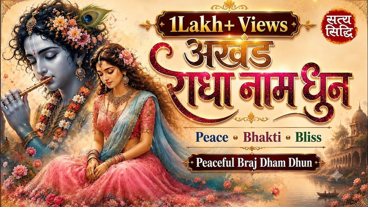 श्री राधा नाम कीर्तन 🌸 अखंड “राधा राधा” धुन | Shri Radha Naam kirtan | Radha Naam Dhun Bhajan