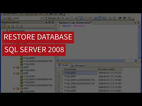 Restore Database in SQL Server 2008 | Step-by-Step Tutorial #2