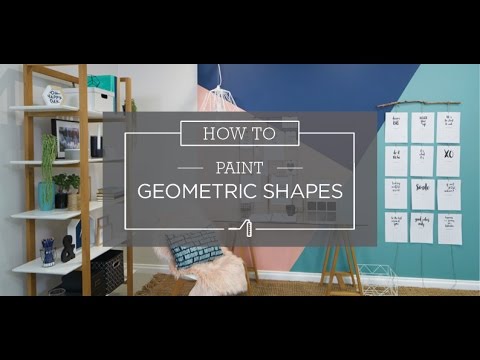 How To Paint Geometric Shapes - YouTube
