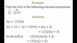Math 103 - Section 7.3: Adding or Subtracting with like Denominators