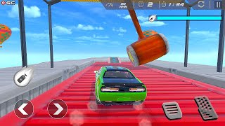 Mega Ramp Car Racing Stunt Impossible Sky Tracks / HARD MODE / Android GamePlay #3 screenshot 5