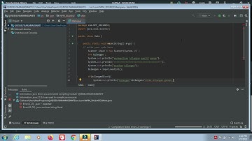 Menampilkan bilangan ganjil genap menggunakan aplikasi intellij idea