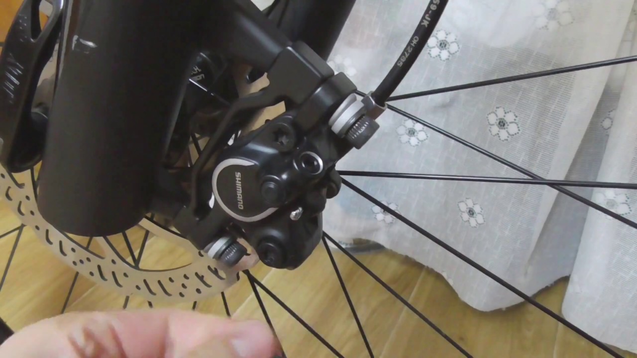 How to fix rubbing Hydraulic Disc Brakes on a bicycle YouTube