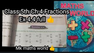 Famous #Class 5th maths Ch 4 Fractions Ex 4.4 full 👍 CBSE NCERT PSEB 👍 easy explained 🥰 Subscribe 👍 like 🥰 Net Worth