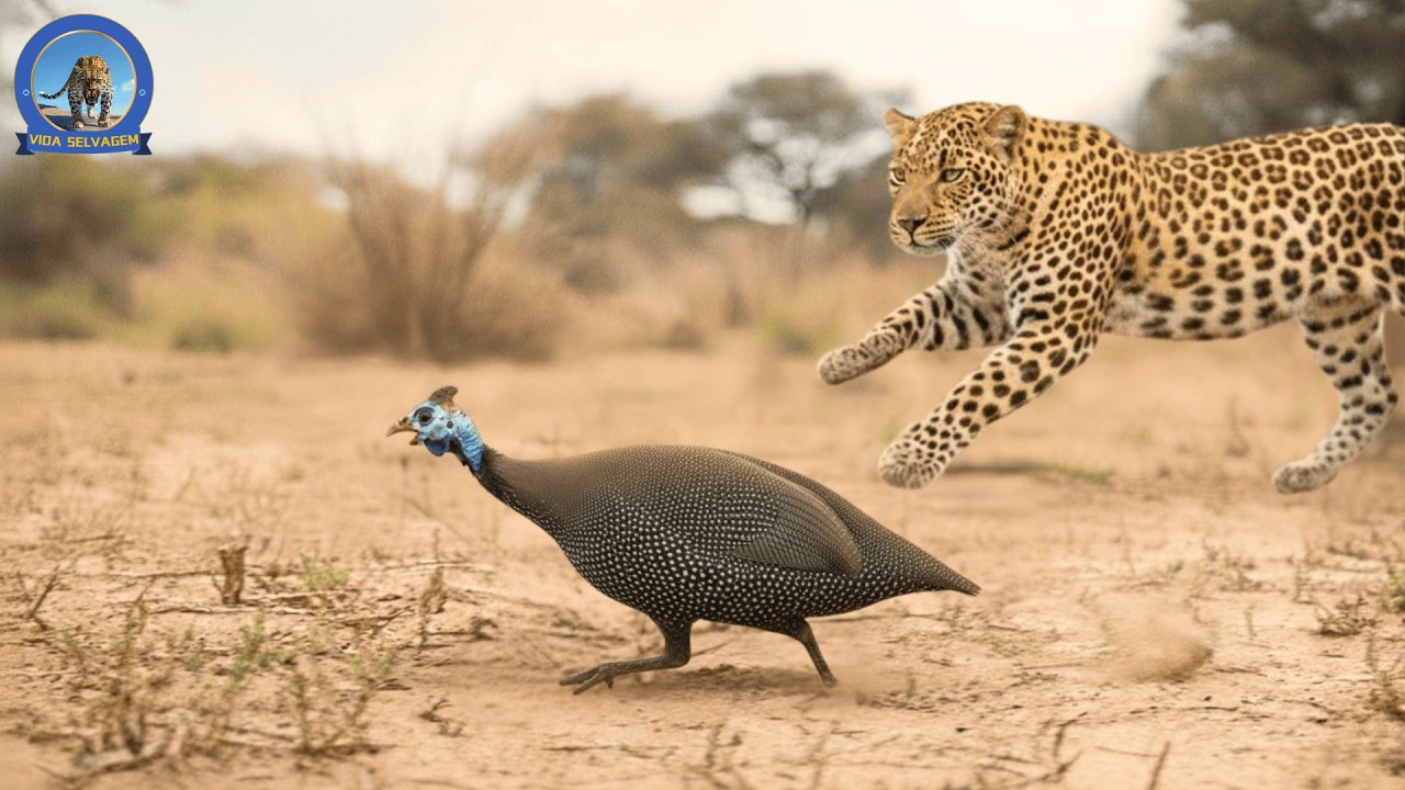Galinha-d’Angola-de-Capacete – O Alerta Vivo da África Selvagem 